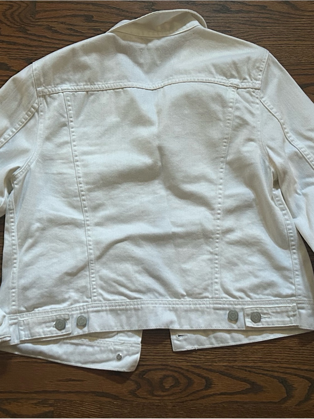 J. Crew White Denim Jacket - Classic Jean Style - Picture 2 of 3